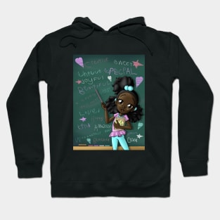 Black Girl and Positive Words Hoodie